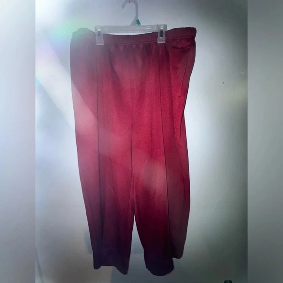 BLAIR women’s Plus Size Cropped Pleated Burnt Red Pull-On Pants Size 18WP career - Picture 1 of 6